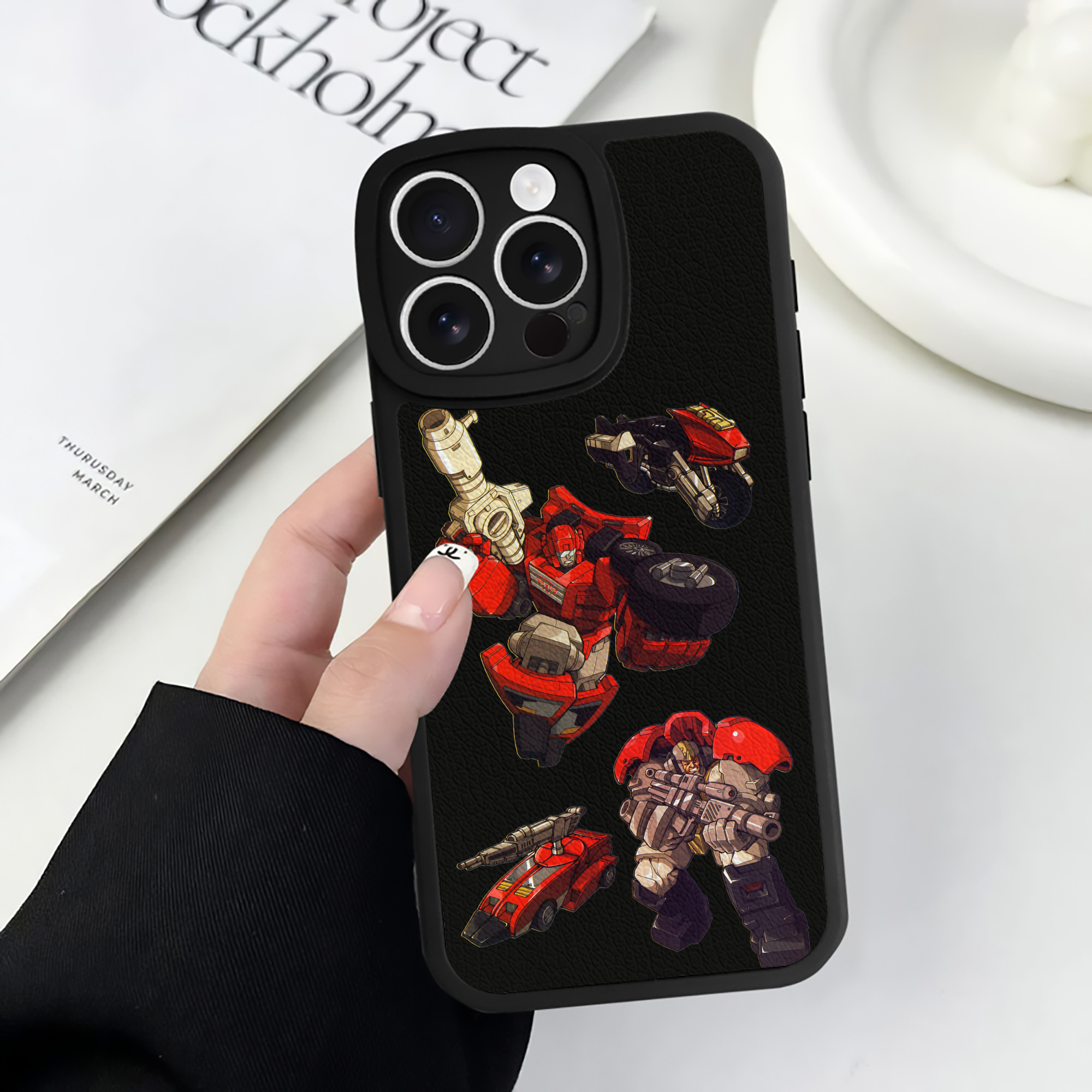 （画像用）  【iPhone 16シリーズ対応】シリコンスマホケース（レザー調） 材質：シリコン